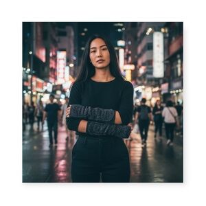 Rare: new Pencey ✵ Fringe Fingerless Gloves ✵ Black Metallic ✵ Edgy Chic Blingy